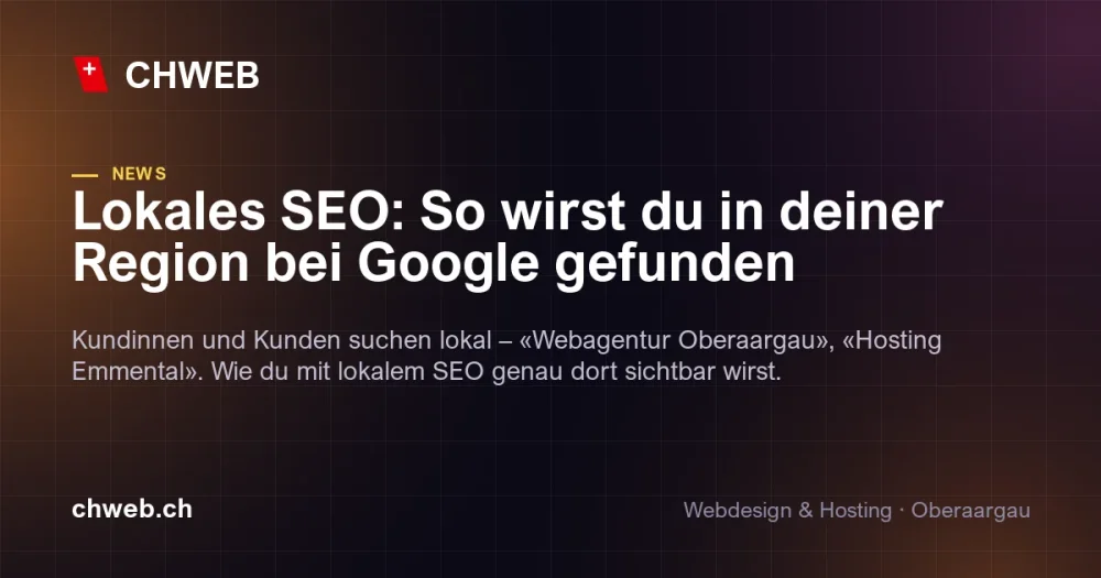 Lokales SEO: So wirst du in deiner Region bei Google gefunden