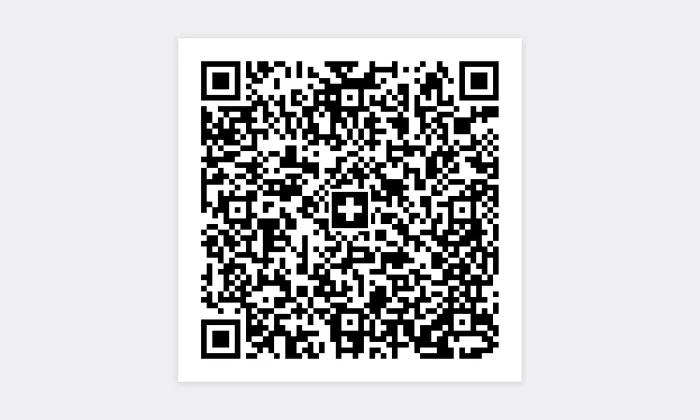 Swiss-QR-Code mit dem Schweizerkreuz in der Mitte, wie er auf dem Zahlteil einer CHWEB-Rechnung steht