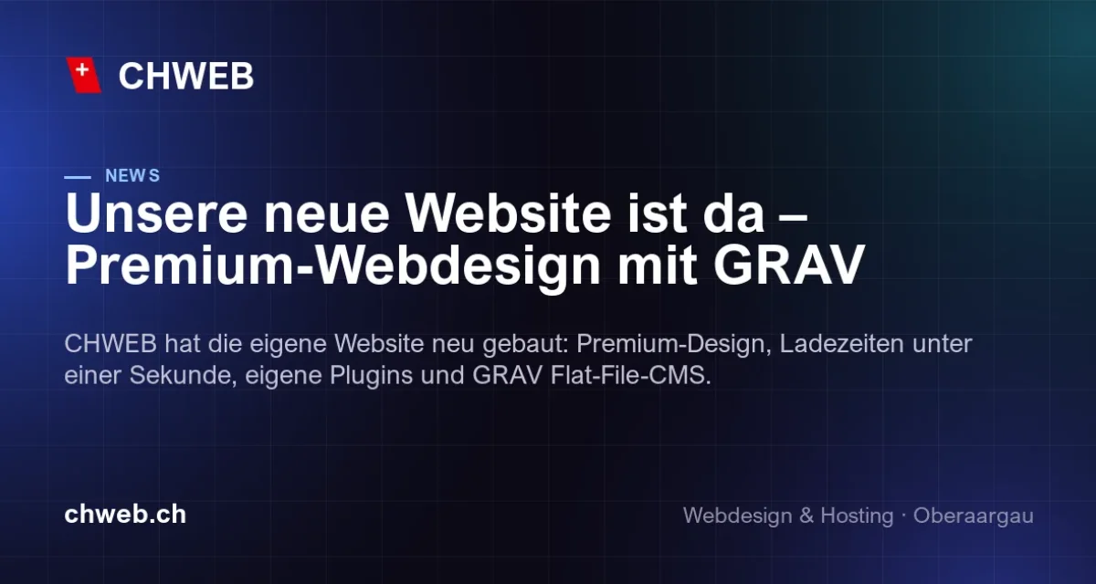 In eigener Sache: unsere neue Website ist da – Premium-Webdesign mit GRAV